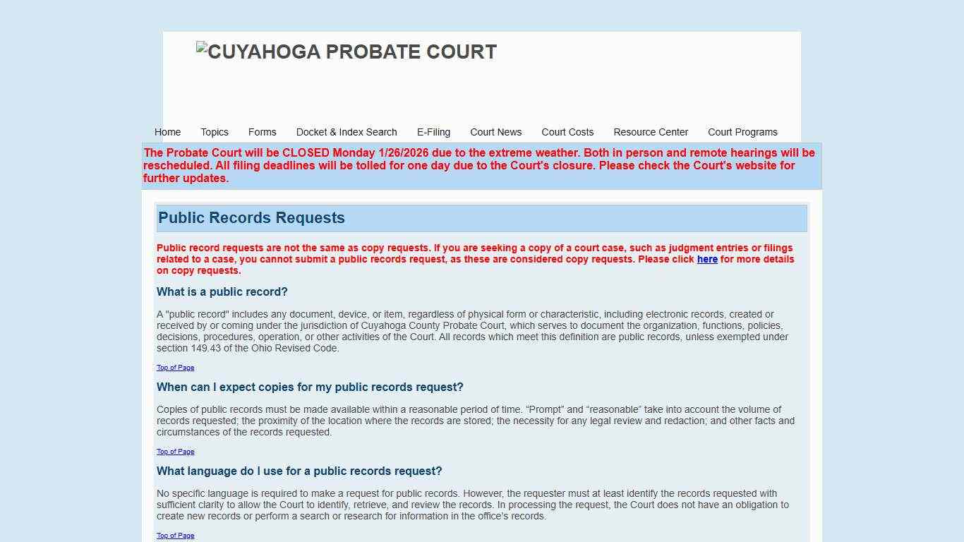 Cuyahoga County Probate Court