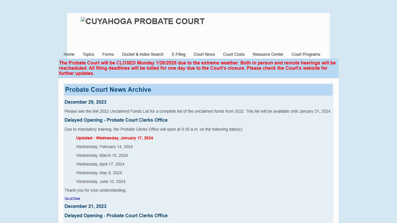 Cuyahoga County Probate Court
